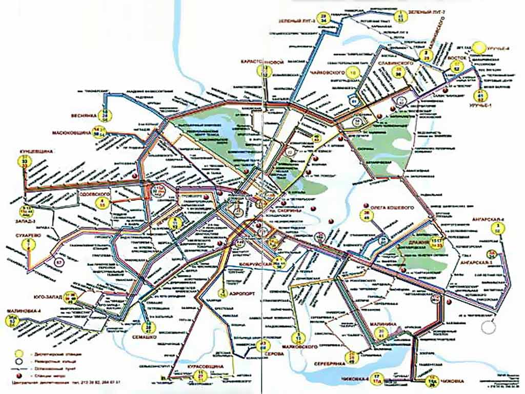  Схема троллейбусных маршрутов Минска  Минск. Маршруты городского транспорта. фото